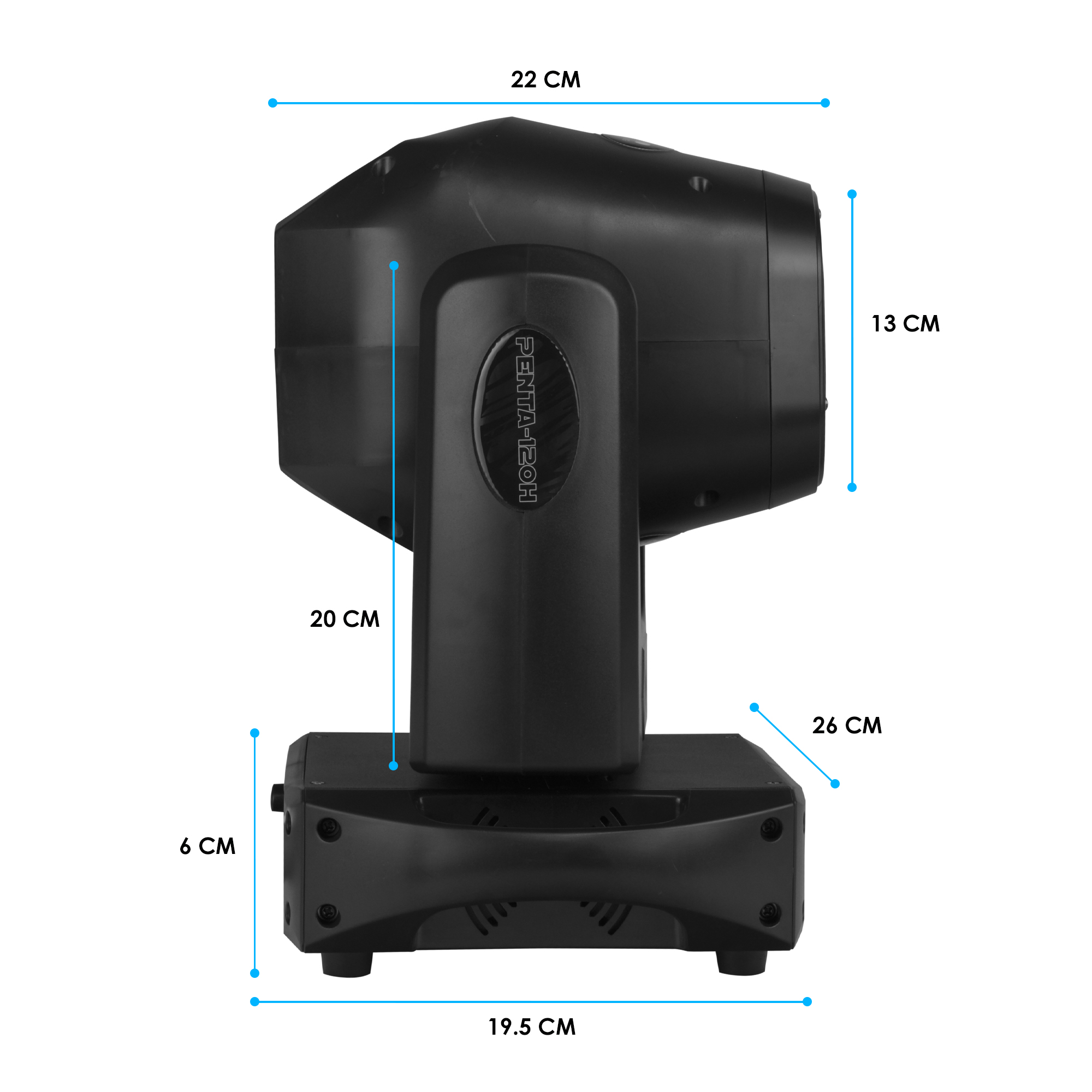 Foto 6 pulgar | Cabeza Móvil Spot 120w Prisma 5 Caras Aro Smd Case Steelpro