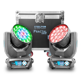 Foto 1 | Case Cabezas Robóticas Led 19x15w Rgbw Efecto Wash Steelpro