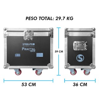 Foto 5 | Case Cabezas Robóticas Led 19x15w Rgbw Efecto Wash Steelpro