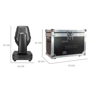 Foto 3 | Cabeza Movil Case 2pza 120w Prisma Gobo Rotatorio Steelpro