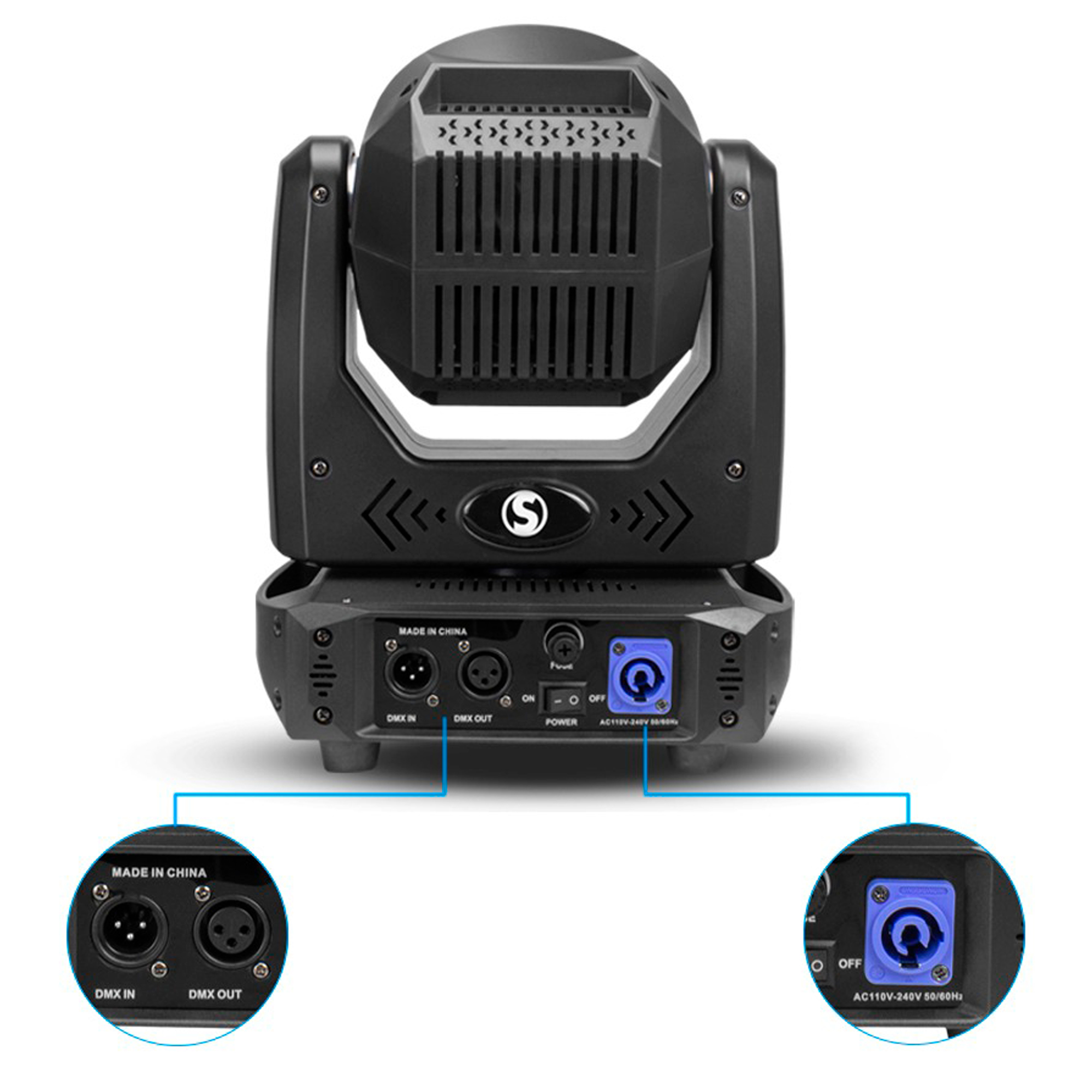 Foto 5 pulgar | Cabeza Movil Case 2pza 120w Prisma Gobo Rotatorio Steelpro