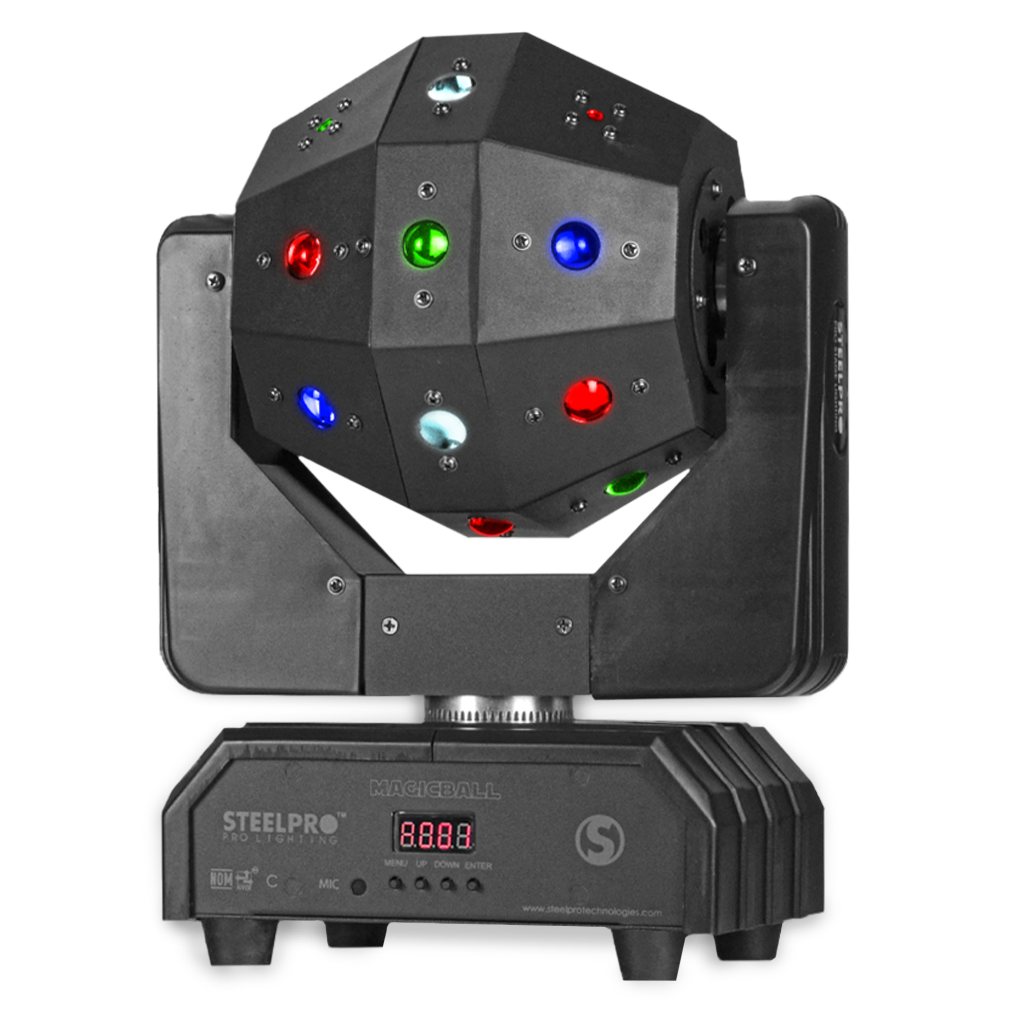 Foto 3 | Luz De Escenario Profesional Case 2 Cabezas Magicball Moviles Led Profesionales Rgbw Beam Laser Estrobo Dj Dmx512 Stee