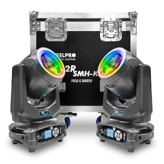 Foto 1 | Case 2 Cabezas Móviles Led Beam Profesional Rainbow Steelpro