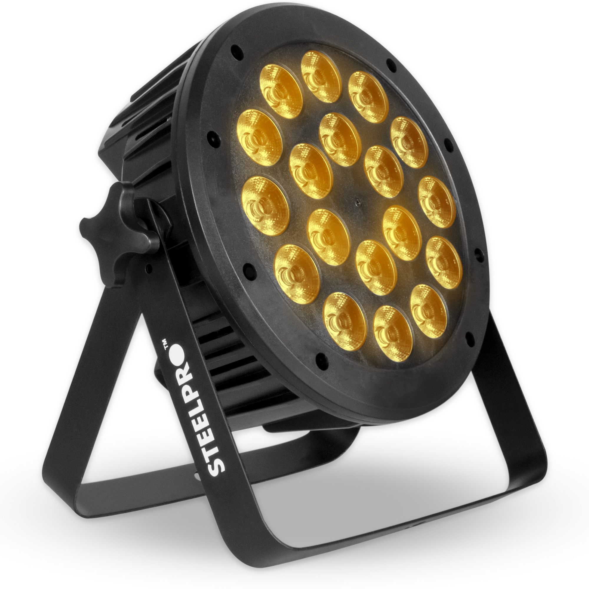 Foto 2 pulgar | Cañon Par Led Luces Para Dj 18x15 Watts Rgbw+ambar Steelpro