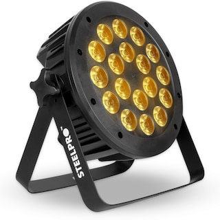 Foto 1 | Cañon Par Led Luces Para Dj 18x15 Watts Rgbw+ambar Steelpro