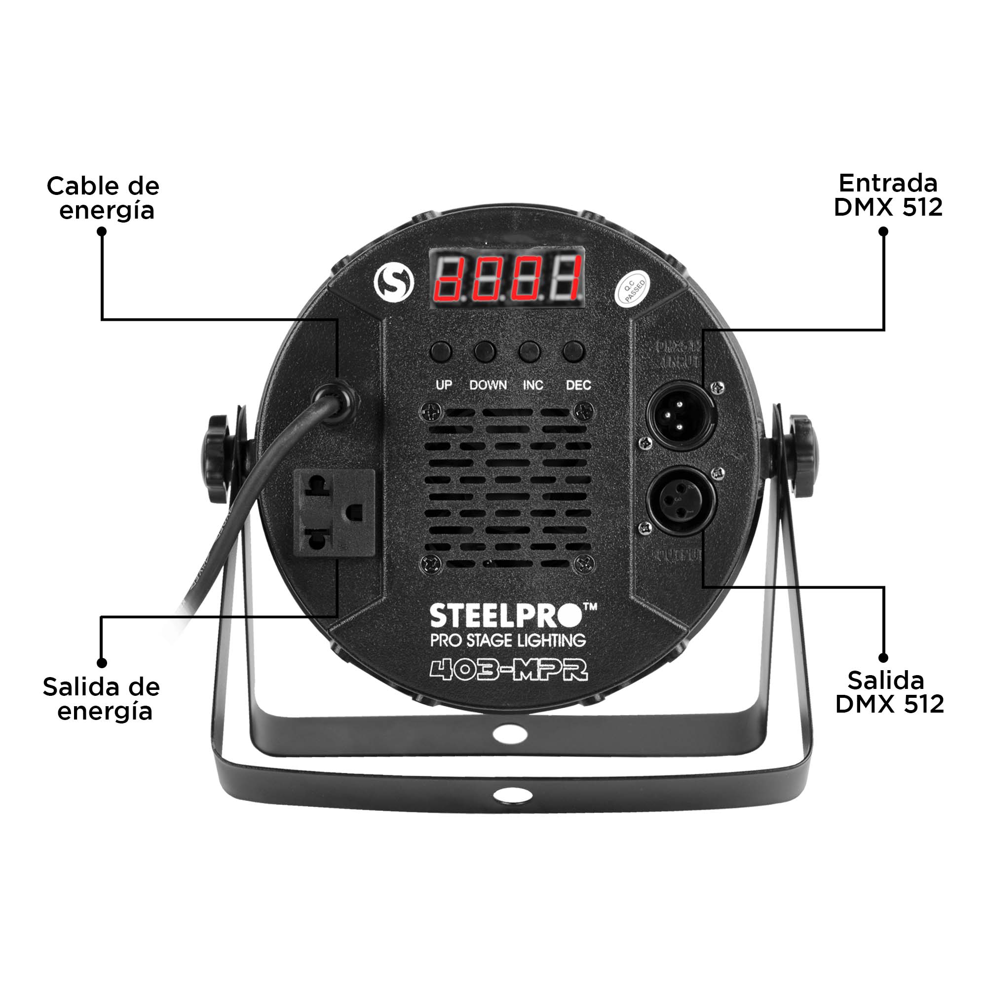 Foto 3 pulgar | Steelpro - Cañon Par Led 40 X 3 Watts - Rgb 3 En 1 - 403-mpr