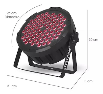 Foto 4 | Cañon Led Par 80 Led X 3w Full Color Rgb - Steelpro