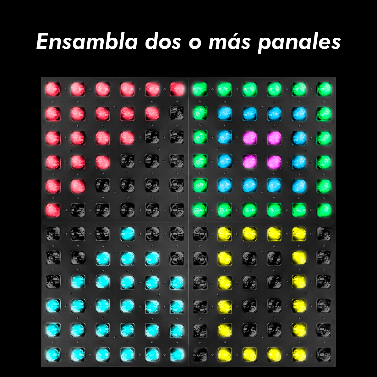 Foto 6 pulgar | Panel Led Profesional Con Case 36x15w Rgbw 4 En 1 - Steelpro
