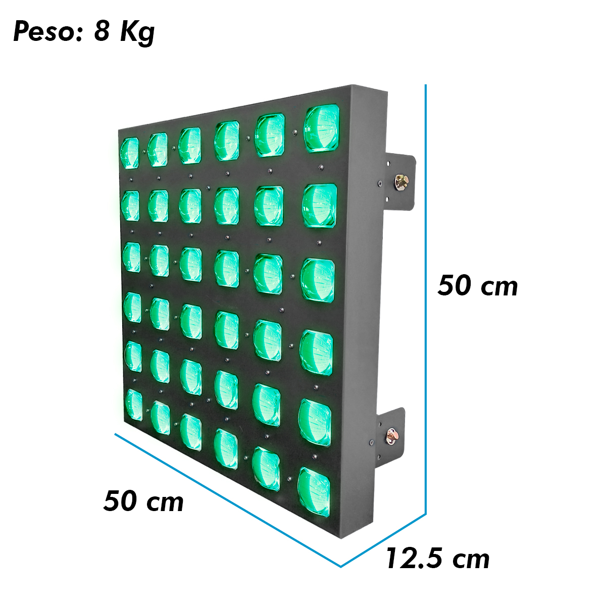 Foto 7 pulgar | Panel Led Profesional Con Case 36x15w Rgbw 4 En 1 - Steelpro