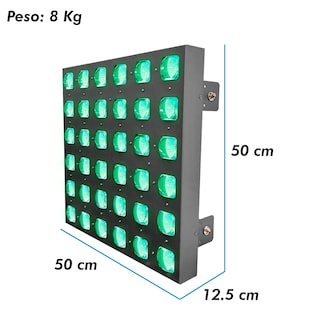 Foto 6 | Panel Led Profesional Con Case 36x15w Rgbw 4 En 1 - Steelpro