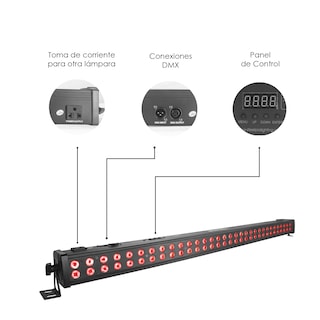 Foto 6 | Barra Led 64x2w Full Color 3 En 1 Dj Steelpro - 642bar
