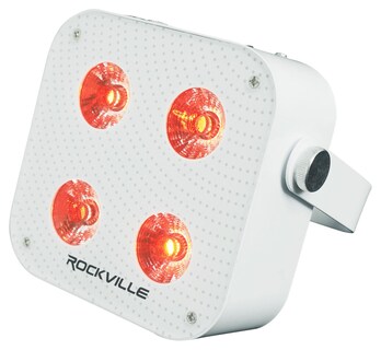 Foto 2 | Lámpara Led De Lavado Rockville Rf4 V2 Rgbwa+uv, Paquete De 4 Unidades, Color Blanco - Venta Internacional.