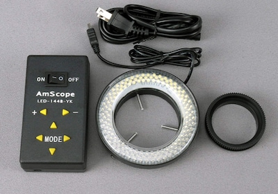 Foto 2 | Lámpara De Anillo Para Microscopio Amscope Led-144a 144-led Con Adaptador - Venta Internacional.