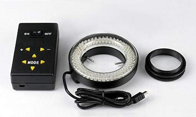 Foto 4 | Lámpara De Anillo Para Microscopio Amscope Led-144a 144-led Con Adaptador - Venta Internacional.