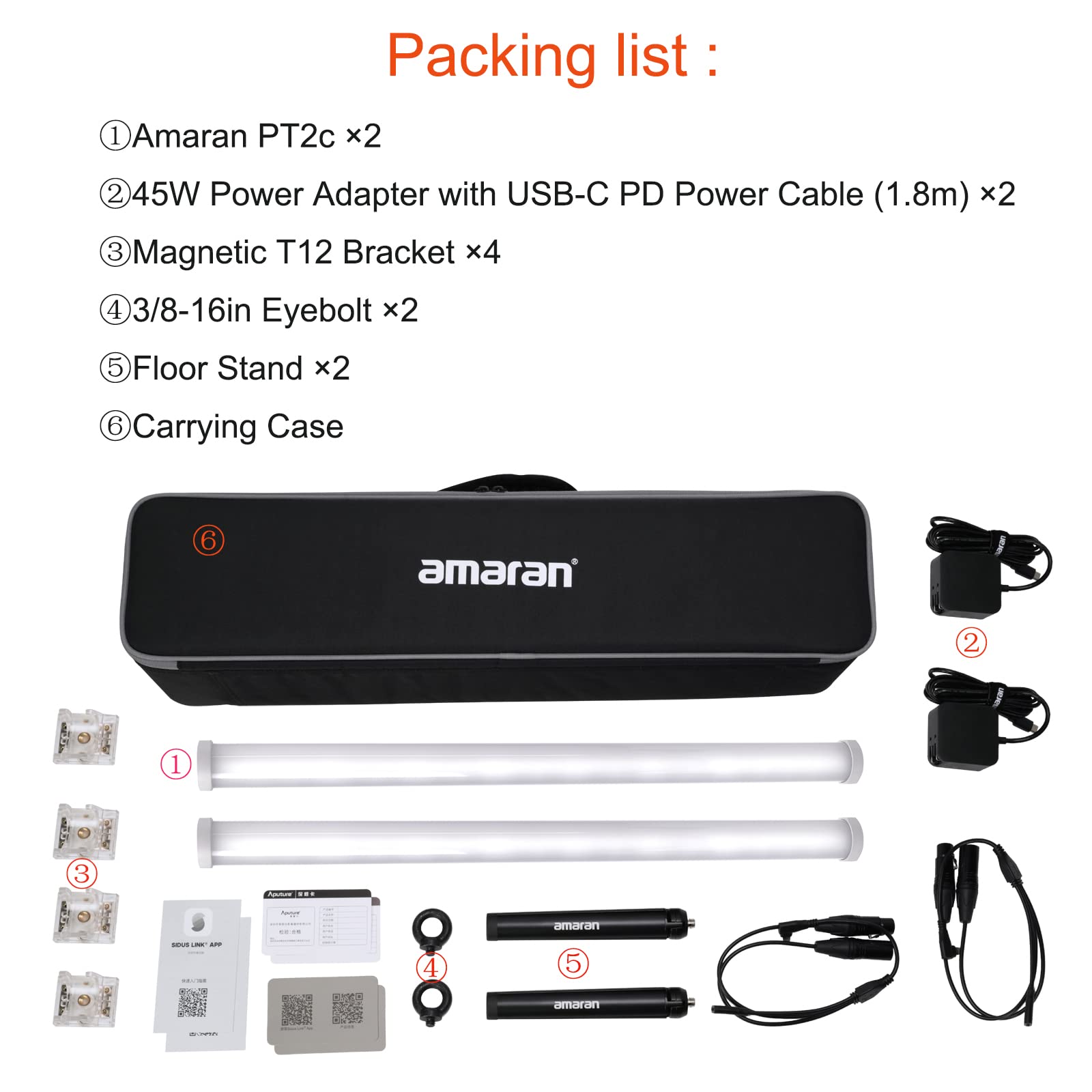 Foto 7 pulgar | Kit De 2 Luces Aputure Amaran Pt2c Pixel Tube Light, 60 Cm - Venta Internacional.