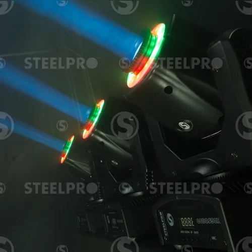 Foto 6 pulgar | Luz Escenario Cabeza Móvil Spot Con Gobos 90 Watts Dmx Audioritmico Aro Smd