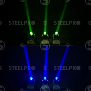 Foto 4 | Mini Cabeza Móvil Beam Rgbw, 4 En 1 Colores Independientes Led 15 Watts Dmx 11/13 Canales / Luz Escenario / Dj