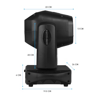 Foto 4 | Cabeza Móvil + Aro De Luz Smd Luz De Escenario Dmx Spot 120w Prisma De 5 Caras Gobos Dicroicos Y Metálicos Steelpro