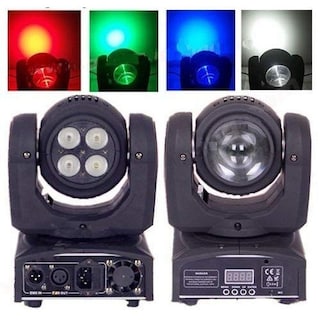 Foto 6 | Cabeza Mini Robot Doble Cara Wash 4x10 Rgb Beam 1x10 Rgbw