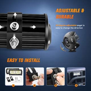 Foto 5 | Barra Led Pods Nilight, 2 Unidades, 16,5 Cm, 120 W, Triple Hilera - Venta Internacional.