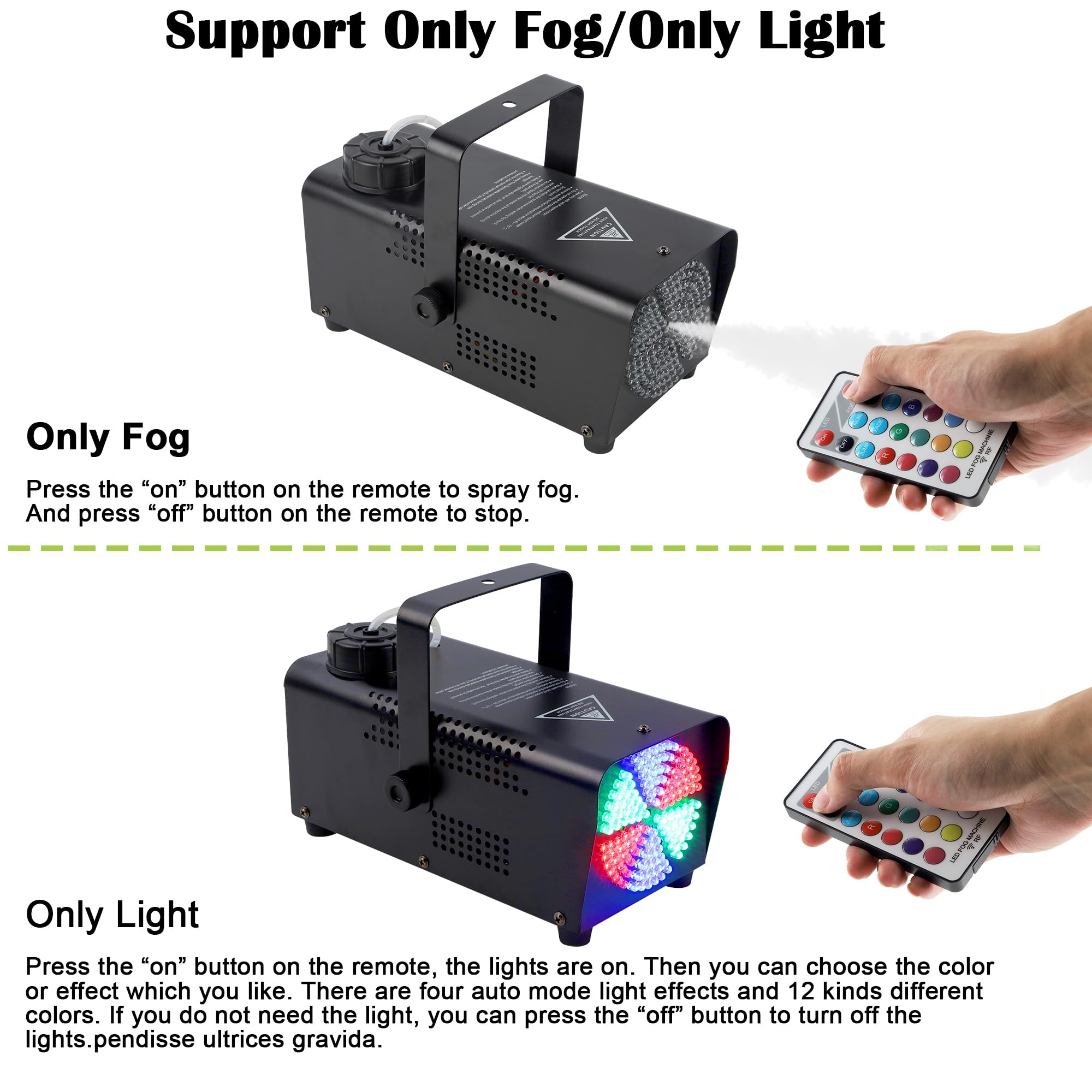 Foto 5 pulgar | Máquina De Niebla Atdawn Con 126 Luces Led De 520 Ml Y 500 W - Venta Internacional.