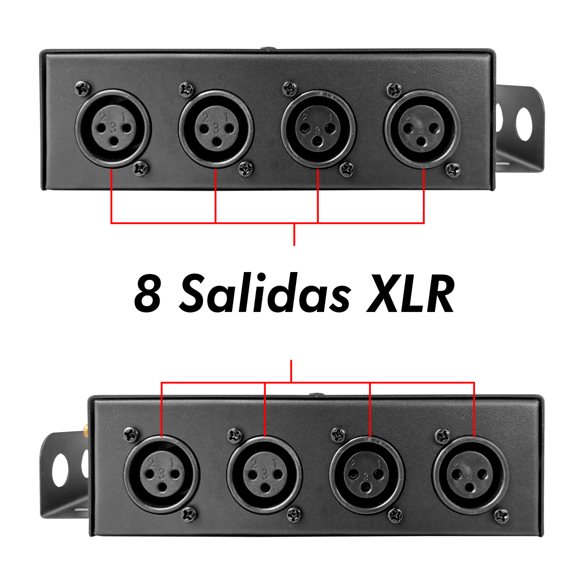 Foto 4 pulgar | Luz De Escenario Led Divisor De Señal Splitter Steelpro Mod: W2-link_8 Luces Color Blanco