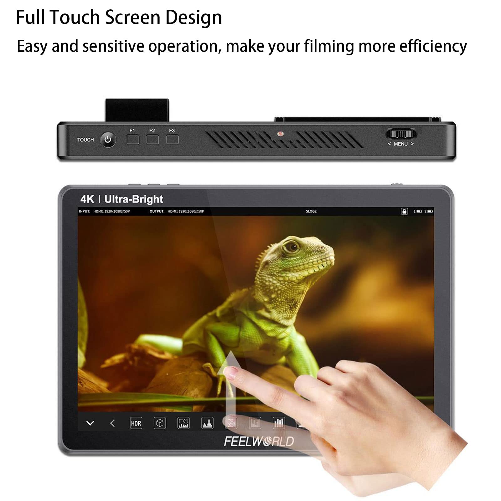 Foto 4 pulgar | Monitor De Campo Con Cámara Feelworld Lut11s De 10 1''  2000 Nits  3g  Sdi 4k - Venta Internacional.