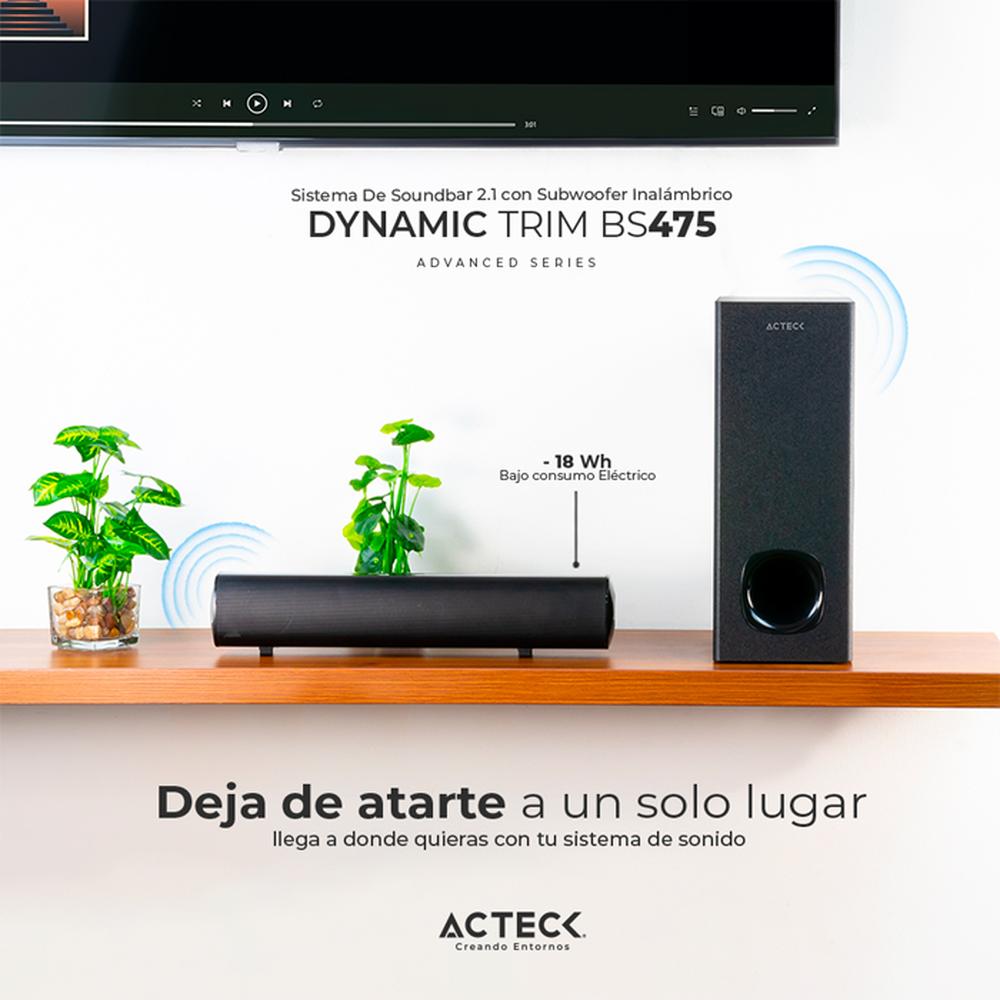 Foto 5 pulgar | Barra de Sonido Acteck Dynamic Trim Bs475 Ac-935227 color Negro