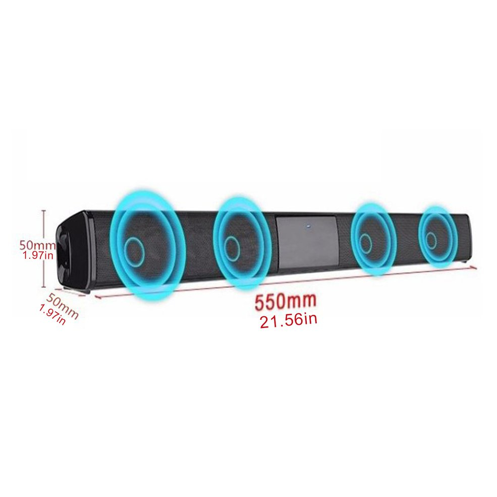 Foto 4 pulgar | Barra De Sonido Para Cine En Casa, 20 W, 4 Altavoces, Sonido 3d Envolvente - Venta Internacional.