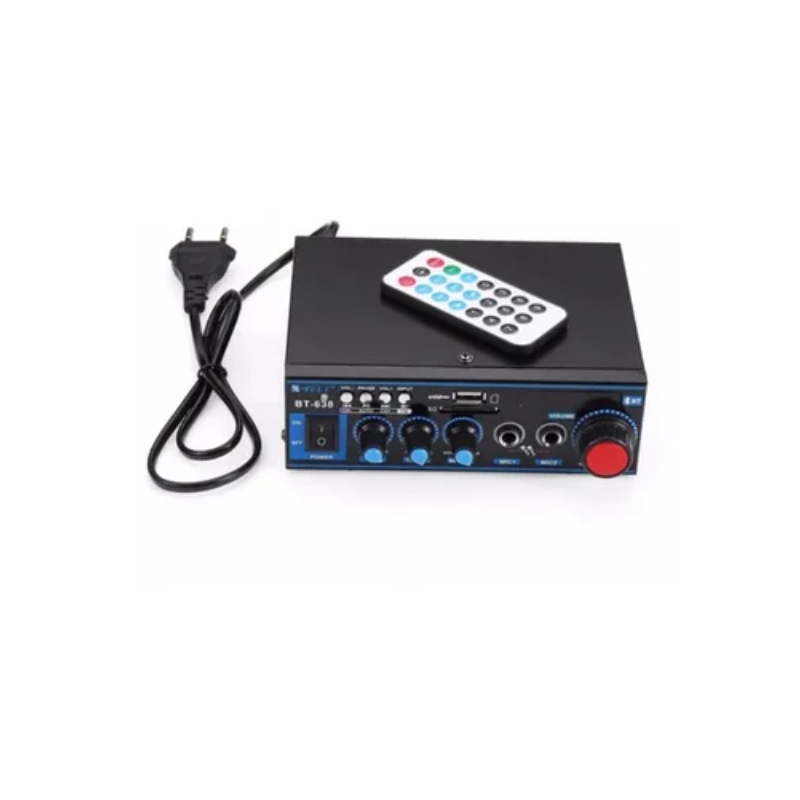 Amplificador Hifi Mini Digital Bluetooth Bt-638 De 2 Canales, 100 W X 2 - Venta Internacional.