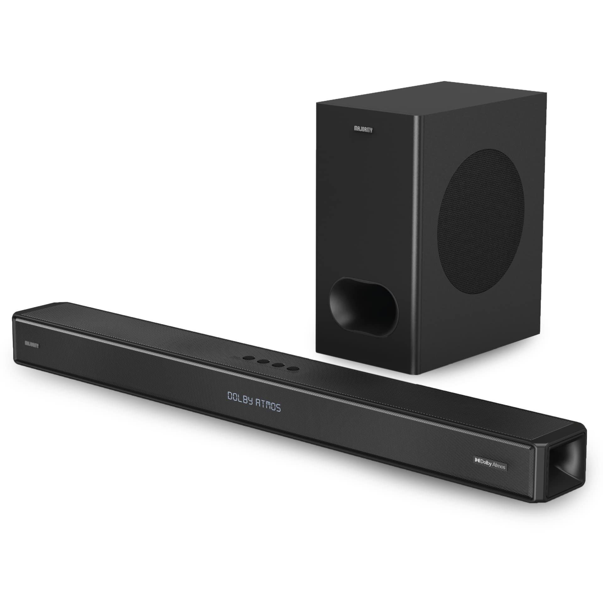 Barra De Sonido Majority Sierra 2.1.2 Dolby Atmos De 400 W Con Subwoofer - Venta Internacional.