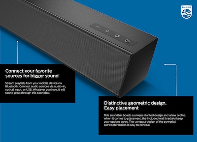 Foto 3 | Altavoz de Barra de Sonido Philips B5305 2.1 con Subwoofer Inalámbrico - Venta Internacional