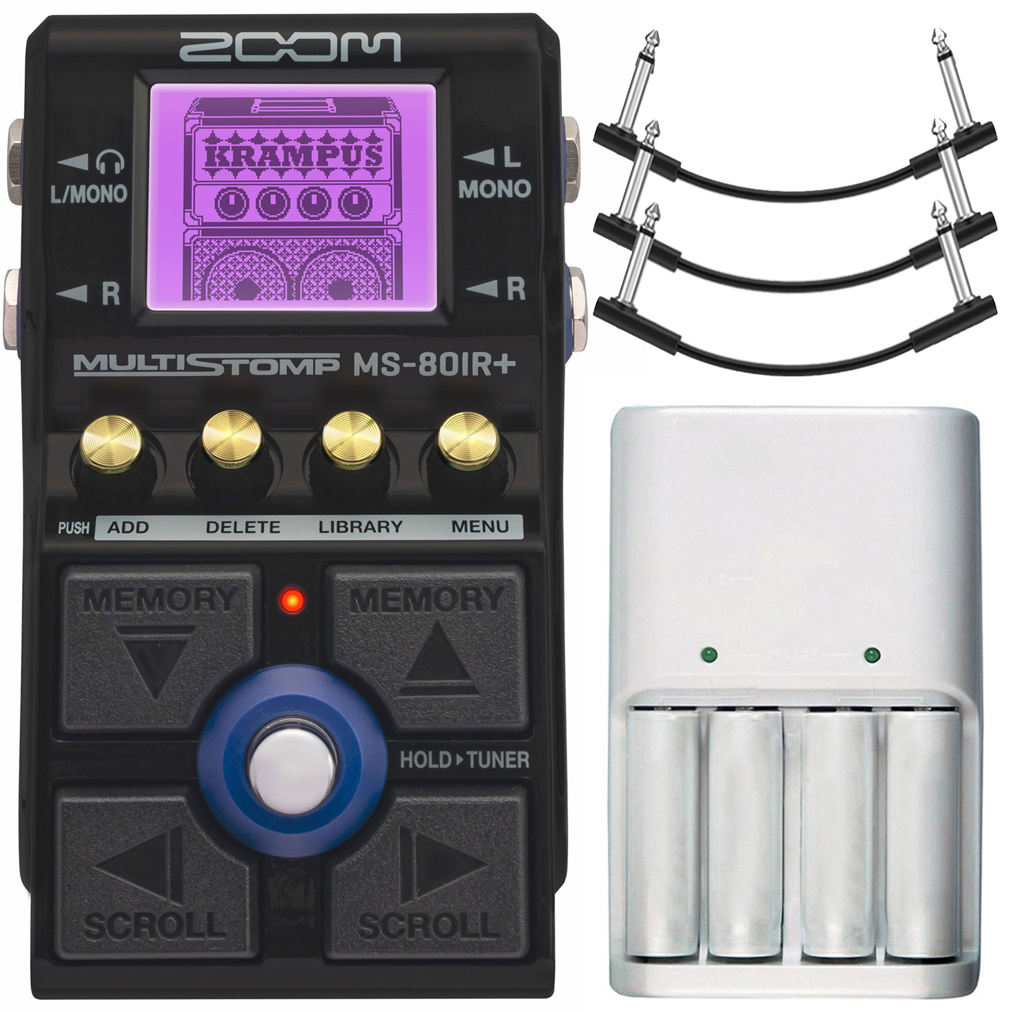 Paquete De Pedales De Modelado Con Amplificador Multistomp Zoom Ms-80ir+ - Venta Internacional.