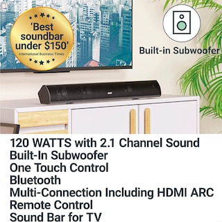 Foto 6 | Barra de Sonido para Tv Majority Estéreo 2.1 Hdmi Arc Bluetooth Óptico