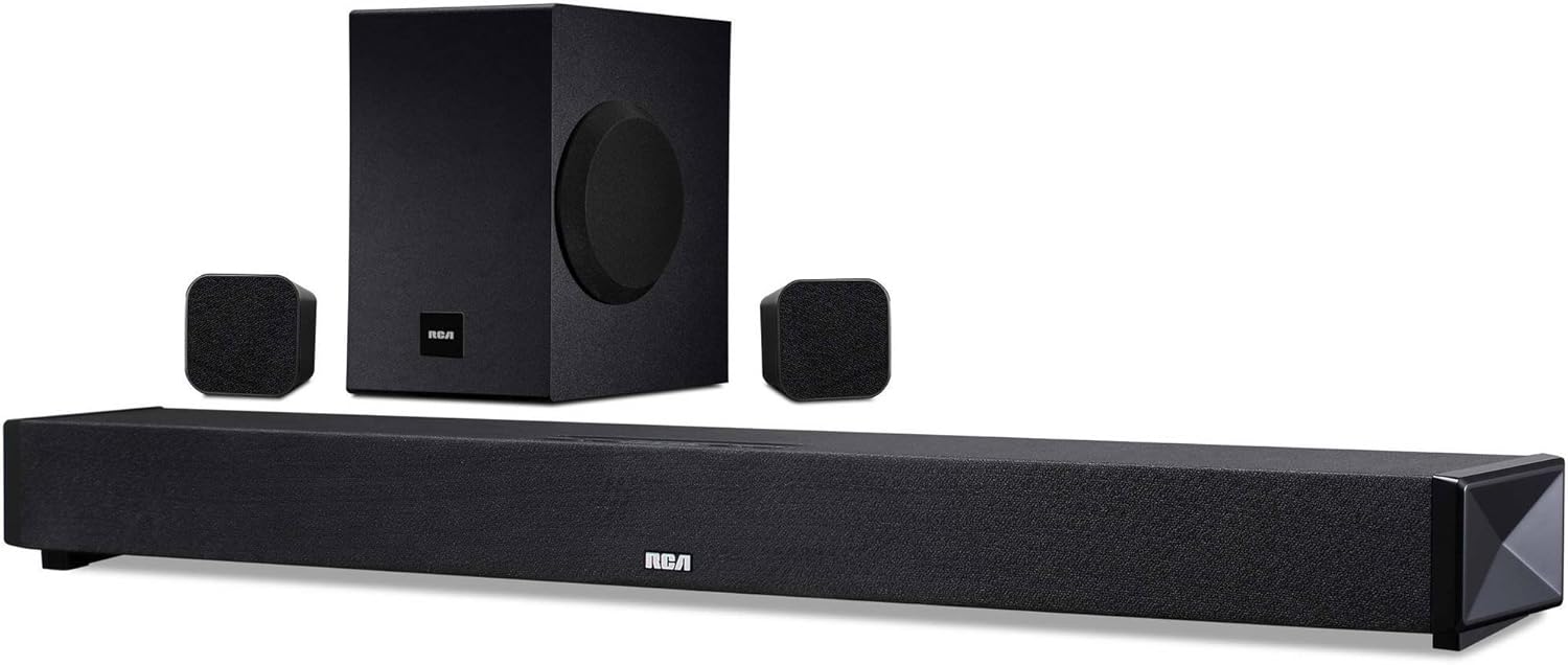 Barra de Sonido Envolvente Inalámbrica De 5.1 Canales Subwoofer Inalámbrico RCA Rts739bws