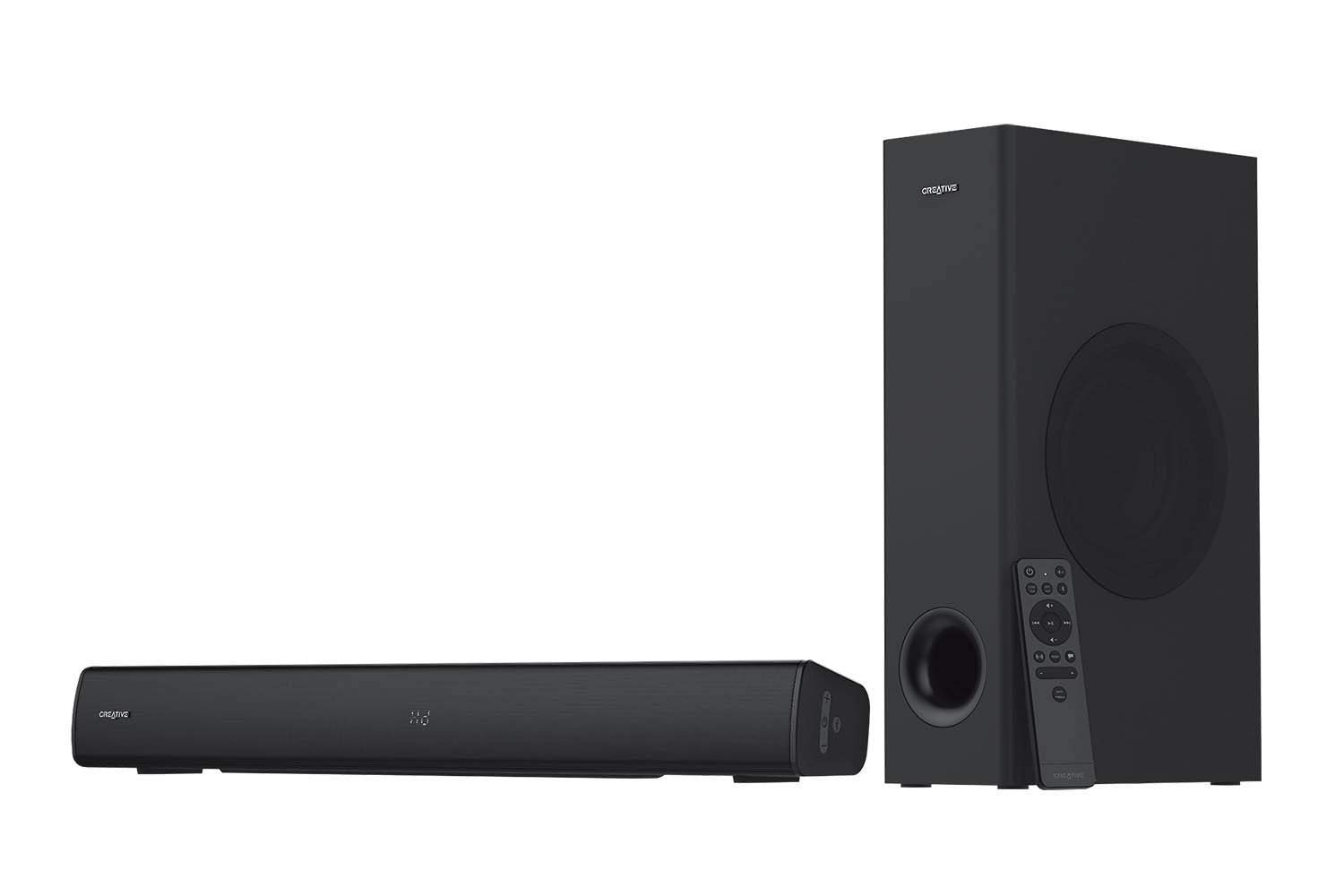 Barra de Sonido Creative Stage V2 2.1 con Subwoofer Bluetooth 5.0 - Venta Internacional