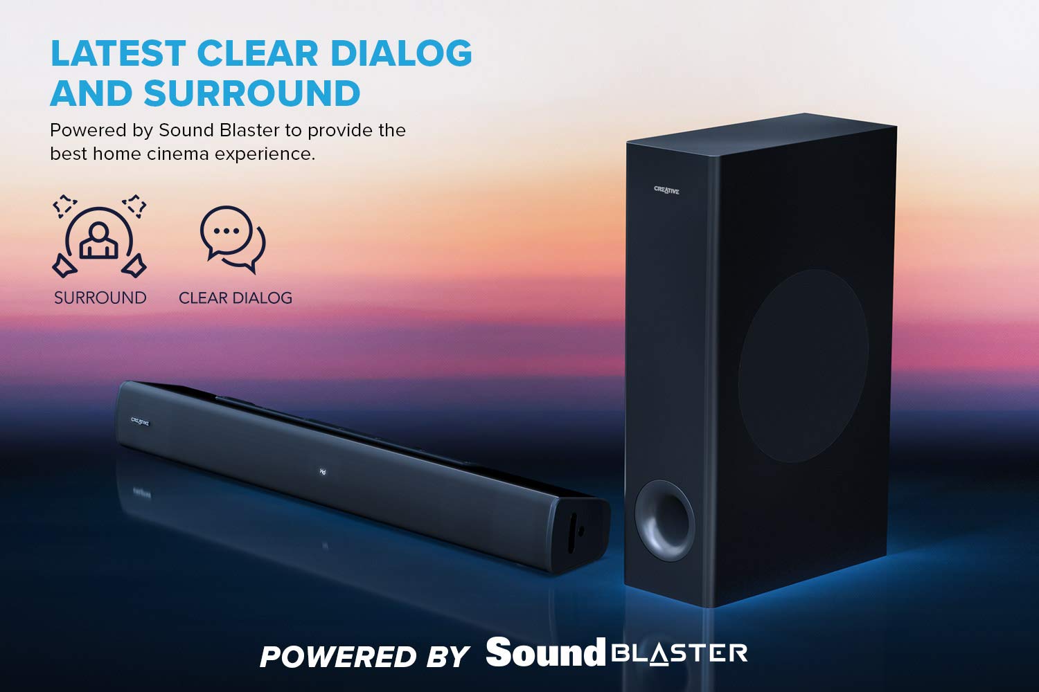 Foto 3 pulgar | Barra de Sonido Creative Stage V2 2.1 con Subwoofer Bluetooth 5.0 - Venta Internacional