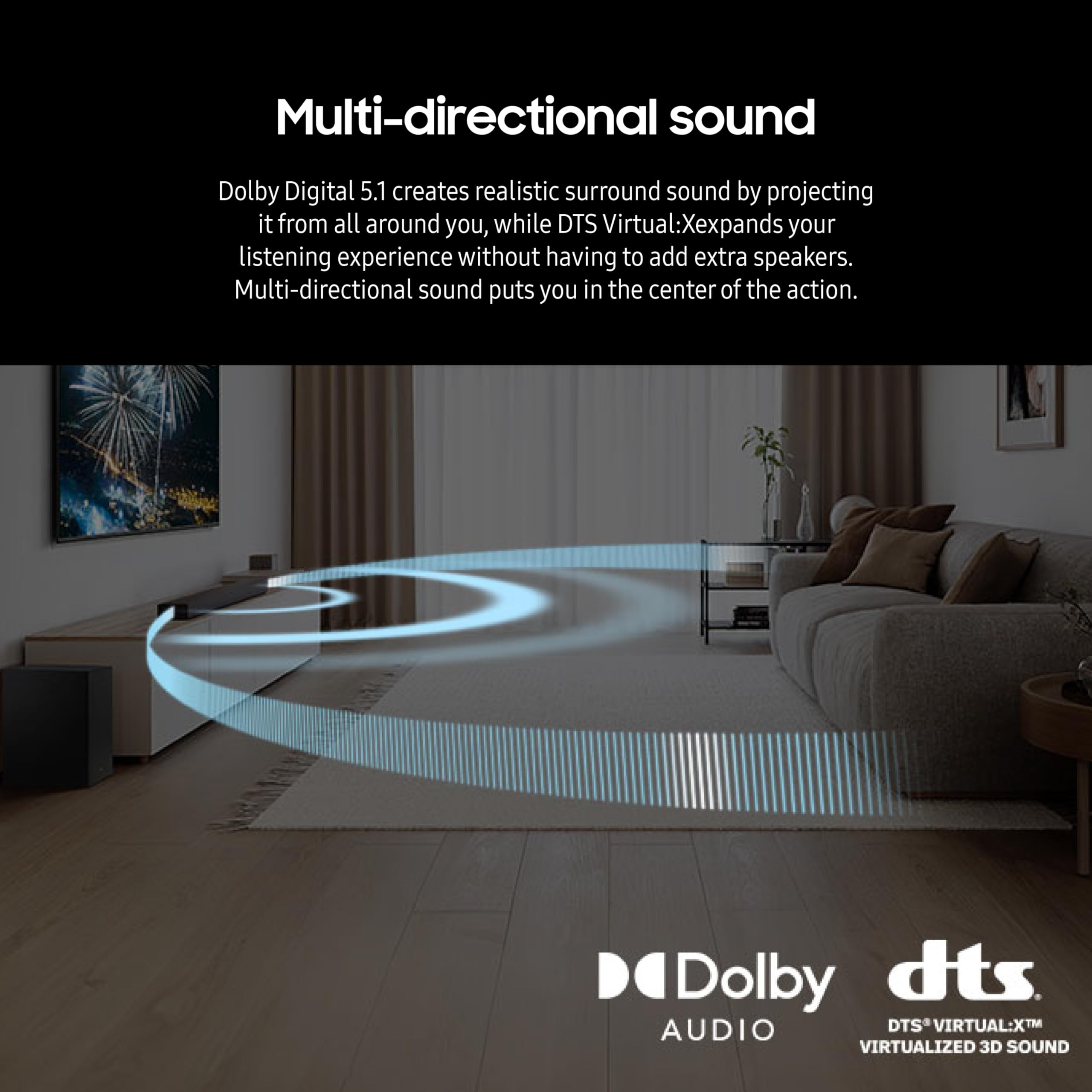 Foto 6 pulgar | Barra De Sonido Samsung Hw-b750d De 5.1 Canales Con Subwoofer Dolby Digital - Venta Internacional.