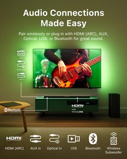 Foto 4 | Barra De Sonido Philips B6309 De 2.1 Canales Con Subwoofer Inalámbrico - Venta Internacional.