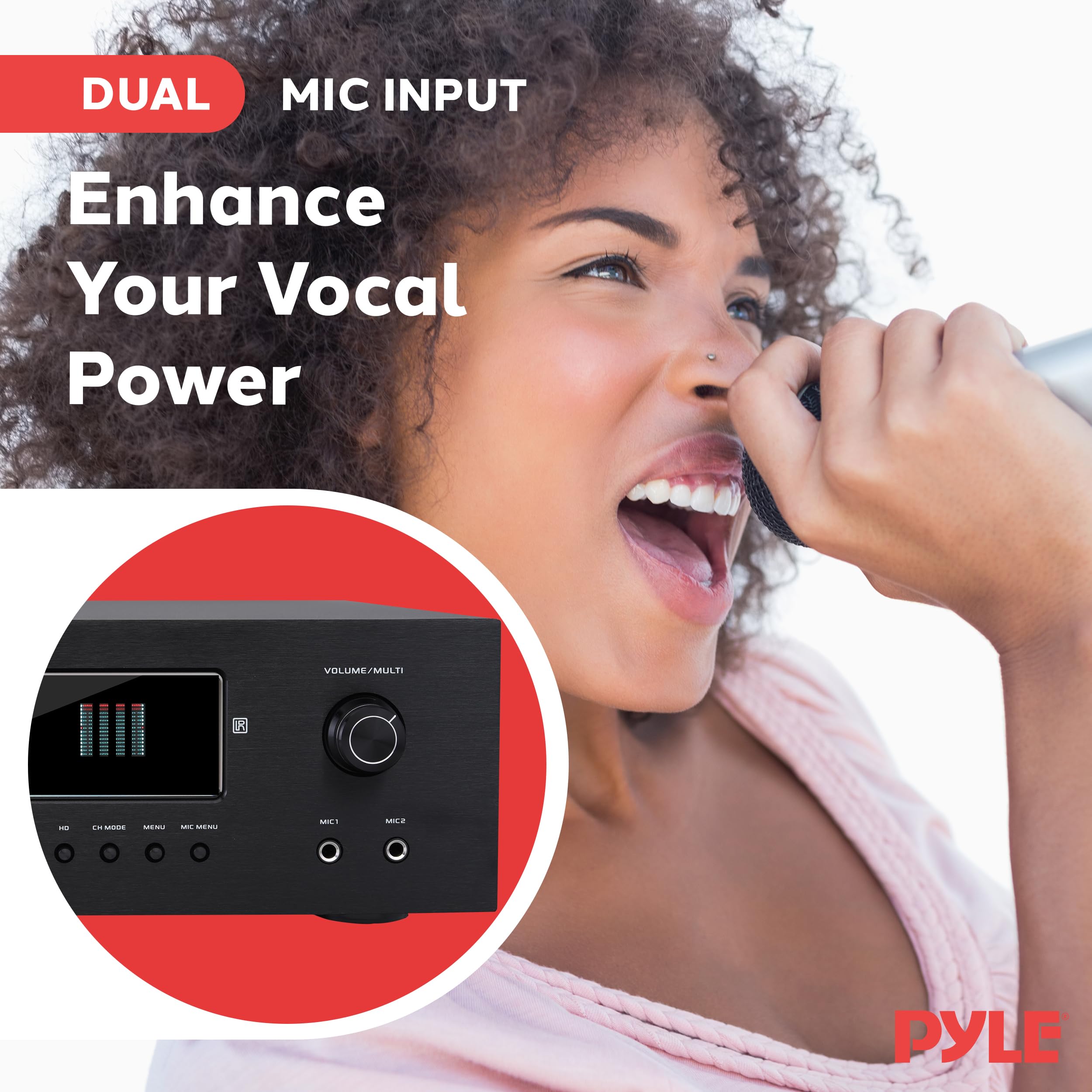 Foto 4 | Sistema De Altavoces Pa Portátil Pyle Phpwa10tb Con 2 Micrófonos Inalámbricos - Venta Internacional.