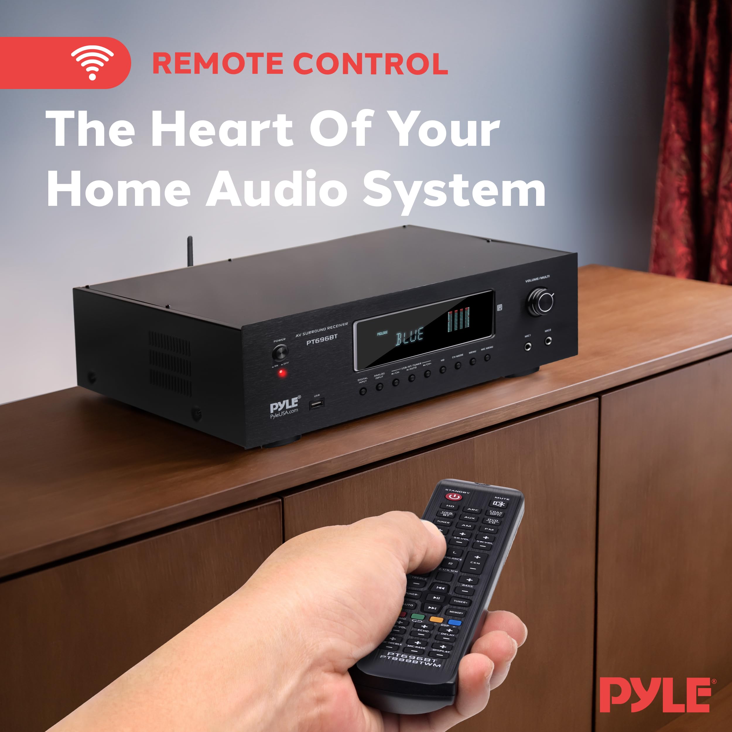 Foto 7 | Sistema De Altavoces Pa Portátil Pyle Phpwa10tb Con 2 Micrófonos Inalámbricos - Venta Internacional.