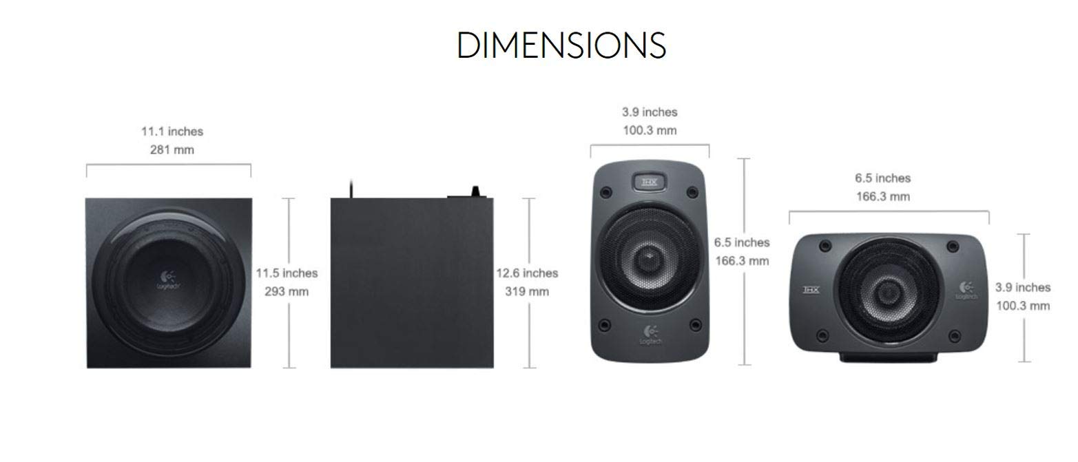 Foto 4 pulgar | Sistema De Altavoces Logitech Z906 5.1 Surround Sound - Negro - Venta Internacional.