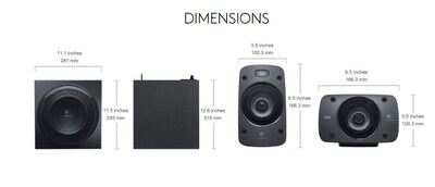 Foto 3 | Sistema De Altavoces Logitech Z906 5.1 Surround Sound - Negro - Venta Internacional.