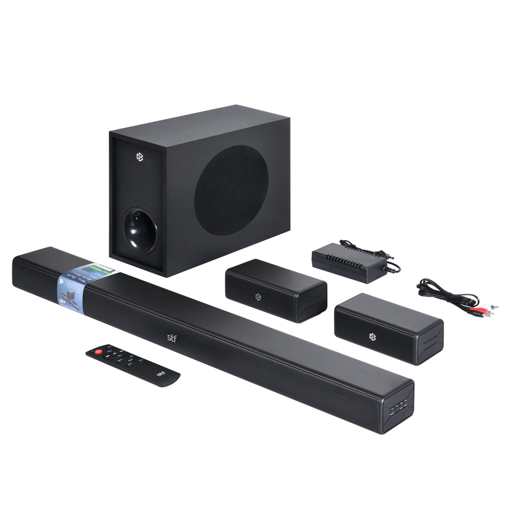 Foto 6 pulgar | Barra De Sonido Stf Home Audio 5.1 Con Subwoofer Alámbrico: Sonido Envolvente Para Tu Hogar