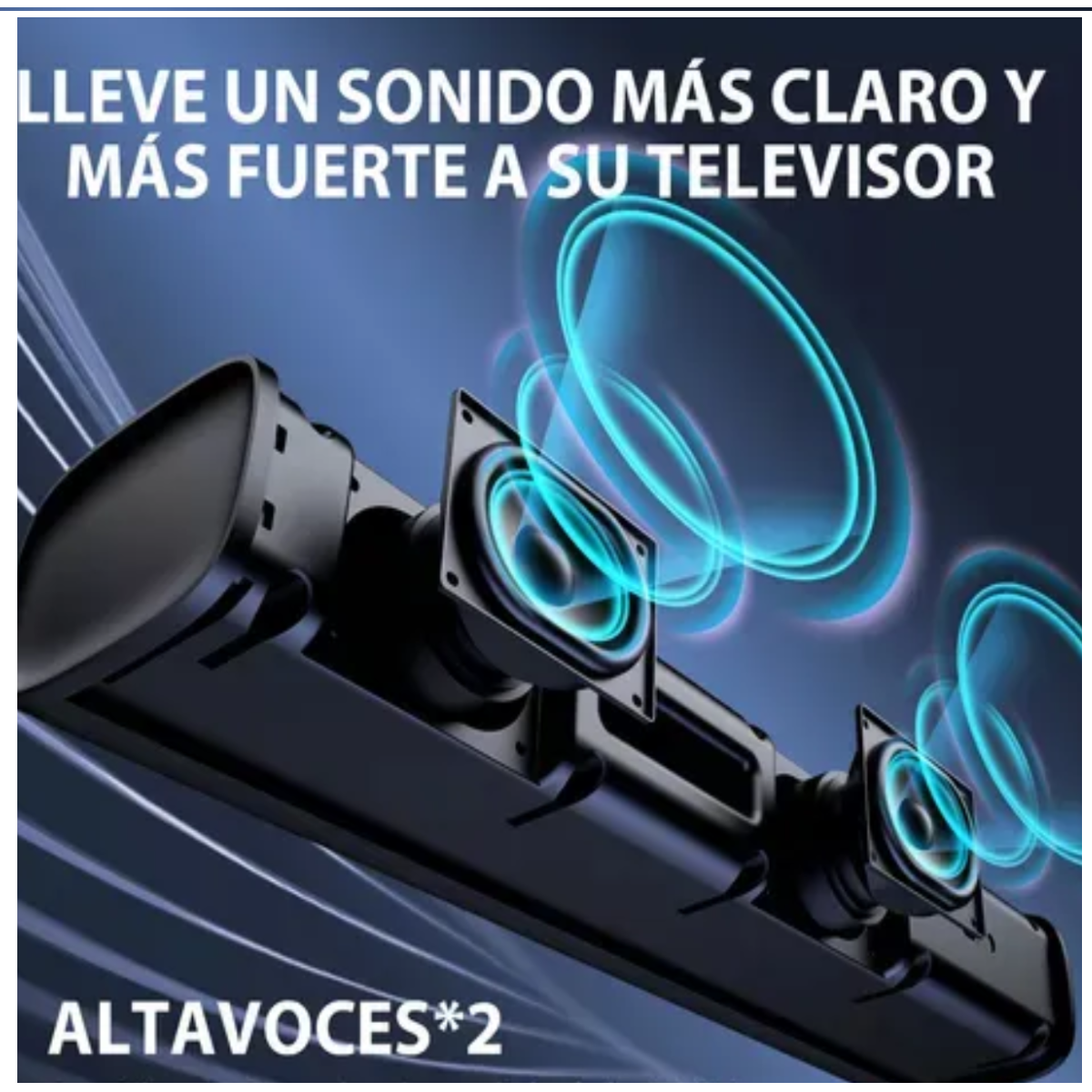 Foto 2 | Barra De Sonido Cine En Casa Desmontable Bluetooth Bocina Eo Safe Imports Esi-20196 Negro