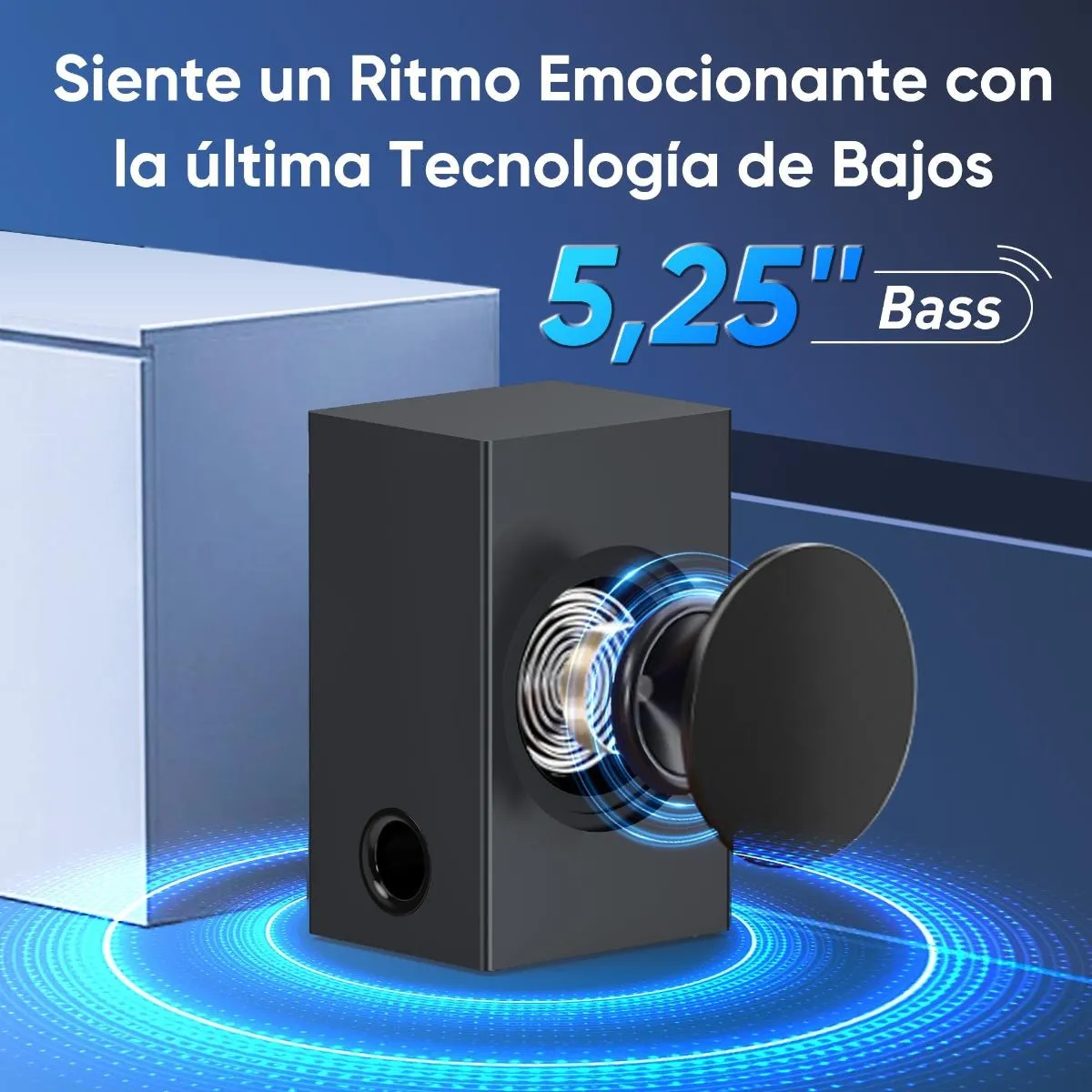 Foto 4 pulgar | Barra De Sonido 100w 2.2 Canales Con Subwoofer Para Tv Eo Safe Imports Esi-20197 Negro