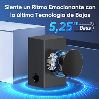 Foto 3 | Barra De Sonido 100w 2.2 Canales Con Subwoofer Para Tv Eo Safe Imports Esi-20197 Negro