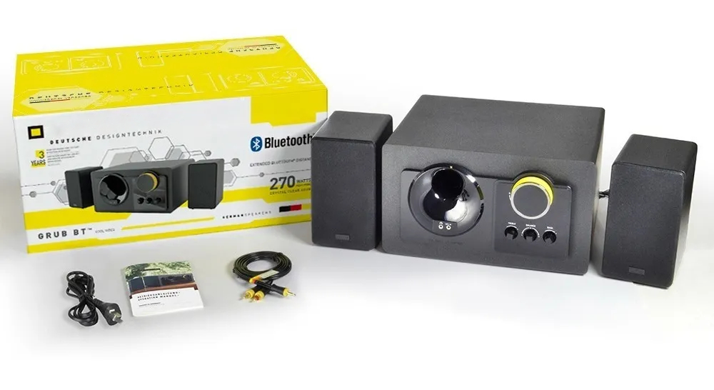 Foto 7 | Home Theater Thonet & Vander Grub Bt 2.1 Bluetooth  Subwoofer  Madera Hdaa – Negro