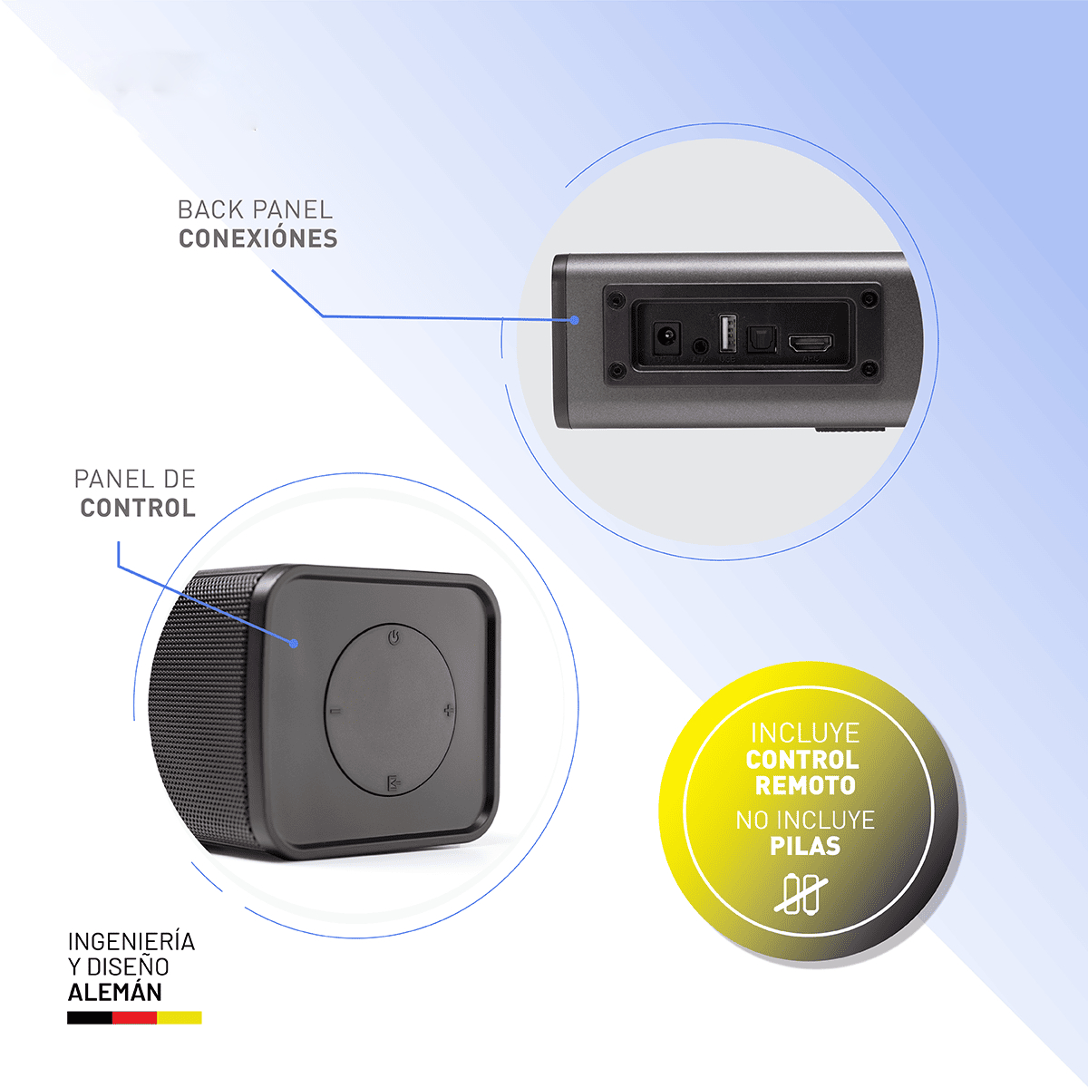Foto 5 | Barra De Sonido Thonet & Vander Gut Gen2 2.0 Bluetooth 5.3  Hdmi Arc  Óptico 40w Rms