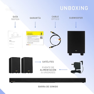 Foto 6 | Sistema De Sonido Thonet & Vander Rein – 200w Rms 5.1 Canales Bluetooth 5.0 Hdmi Arc Óptico Subwoofer Y